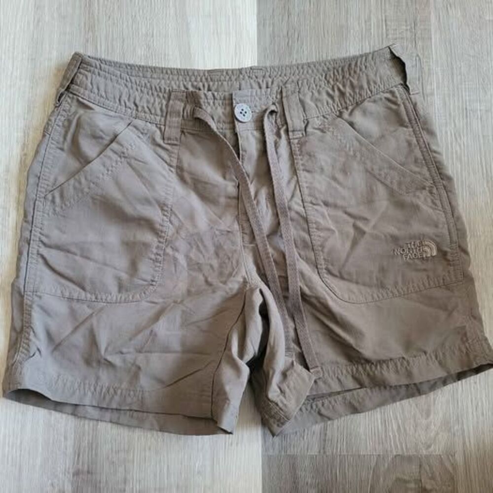 The North Face Shorts Womens 0 Brown Hiking Outdoors Nylon Stretch Cargo Camping